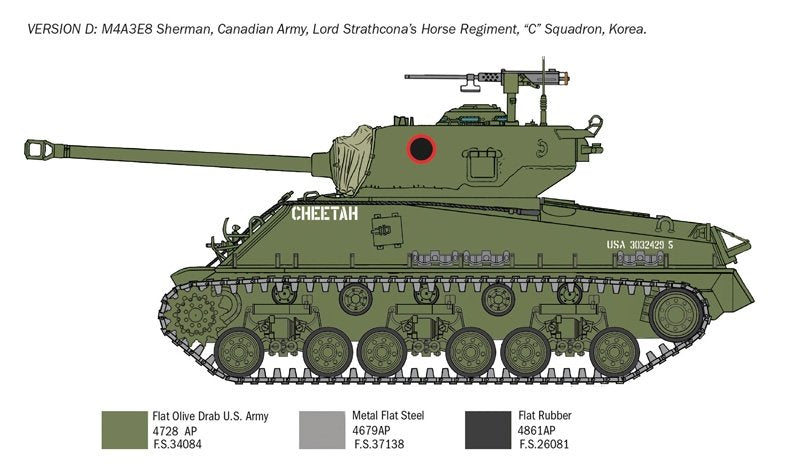 Italeri 6586 Sherman M4A3E8 - Korean War 1/35 – zdjęcie 7