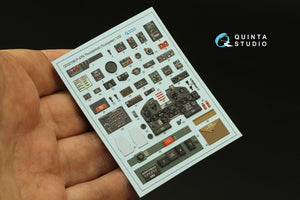 Quinta Studio QD32190 P-47N Thunderbolt 3D-Printed colored Interior on decal paper (Trumpeter) 1/32 – image 2