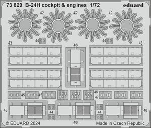 Eduard 73829 B-24H cockpit engines AIRFIX 1/72 – image 2