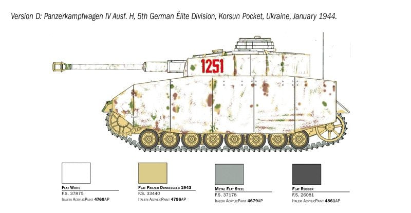 Italeri 6578 Pz. Kpfw. IV Ausf. H 1/35 – zdjęcie 4