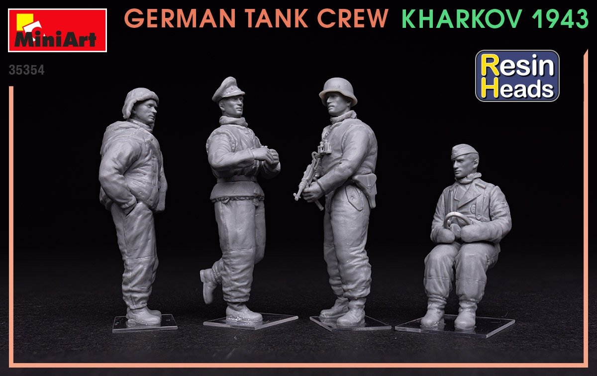 MiniArt 35354 German Tank Crew Kharkov 1943 (Resin Heads) 1/35 – image 3