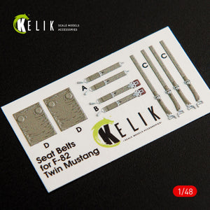 KELIK K48046 F-82 E/H TWIN MUSTANG INTERIOR 3D DECALS FOR MODELSVIT 1/48 – zdjęcie 3