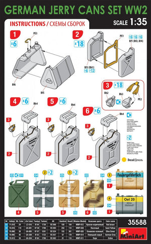MiniArt 35588 German Jerry Can Set WWII 1/35 – zdjęcie 3