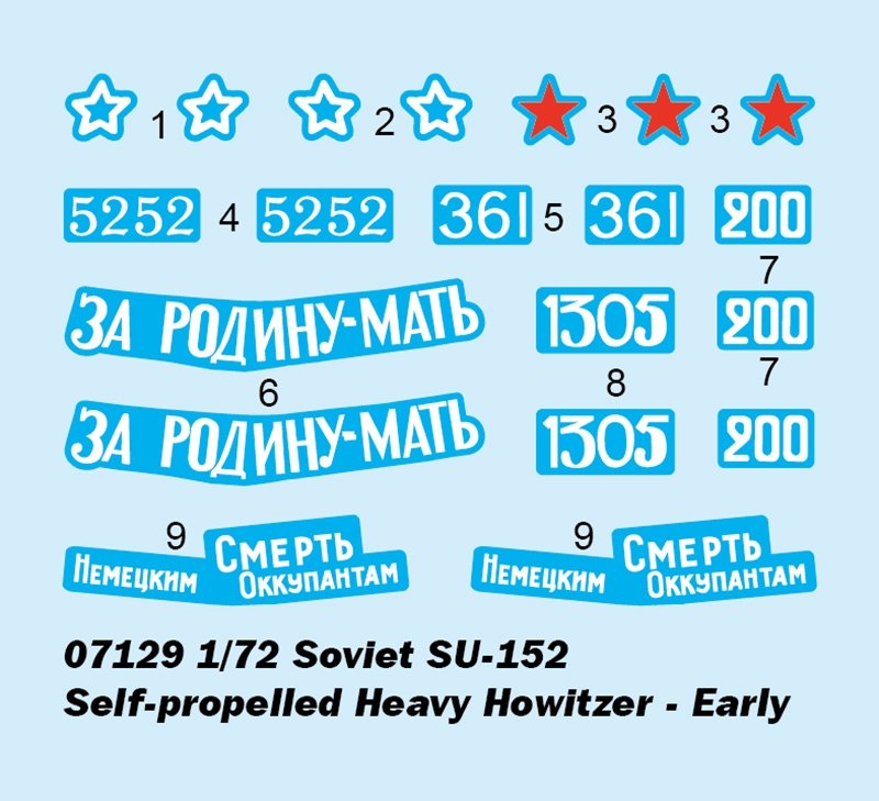 Trumpeter 07129 Soviet SU-152 Self-propelled Heavy Howitzer Early 1/72 – image 4