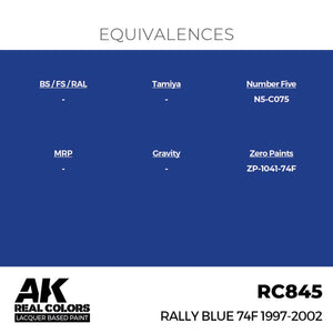 AK Interactive RC845 Rally Blue 74F 1997-2002 17 ml – imagen 3