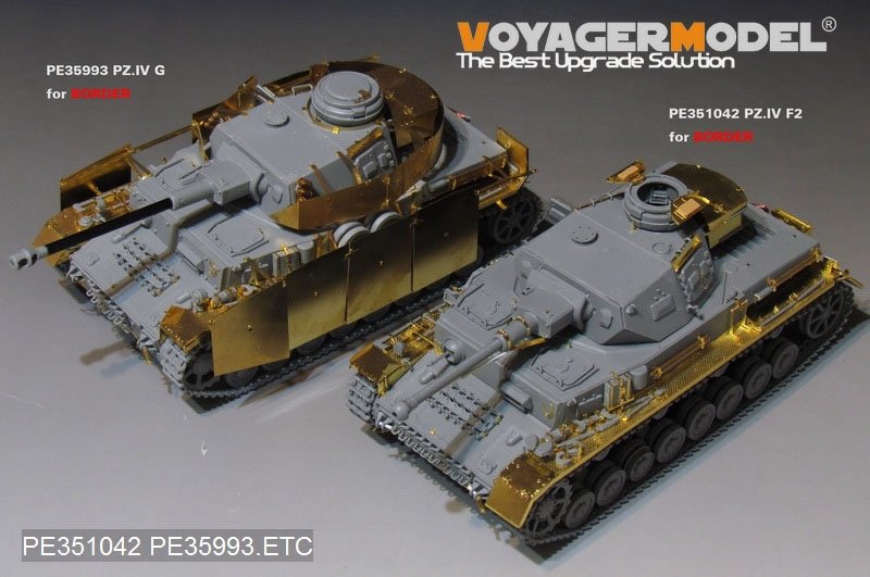 Voyager Model PE351042 WWII German Pz.Kpfw.IV Ausf.F2 Basic For Border BT-003 1/35 – zdjęcie 19