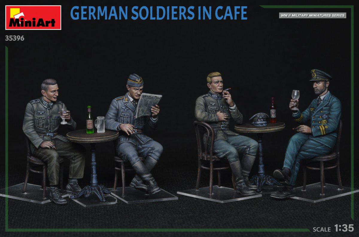 MiniArt 35396 GERMAN SOLDIERS IN CAFE 1/35 – zdjęcie 2