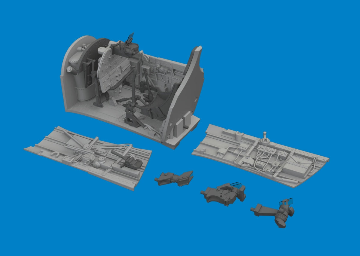 Eduard 6481124 P-40E cockpit w/ late seat PRINT EDUARD 1/48 – zdjęcie 2