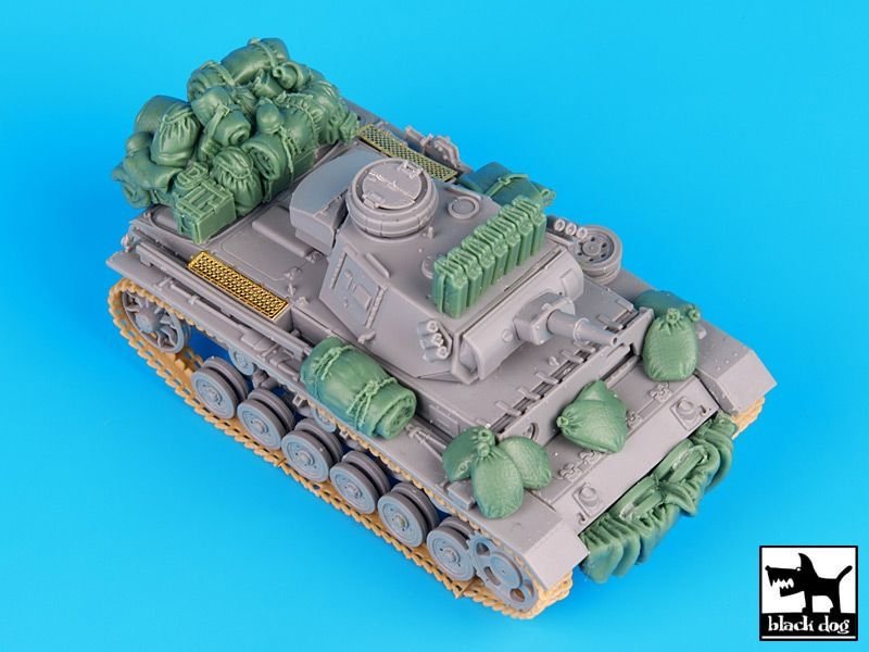Black Dog T72037 German Pz.Kpw III Ausf.N DAK accessories set for Dragon 1/72 – image 2