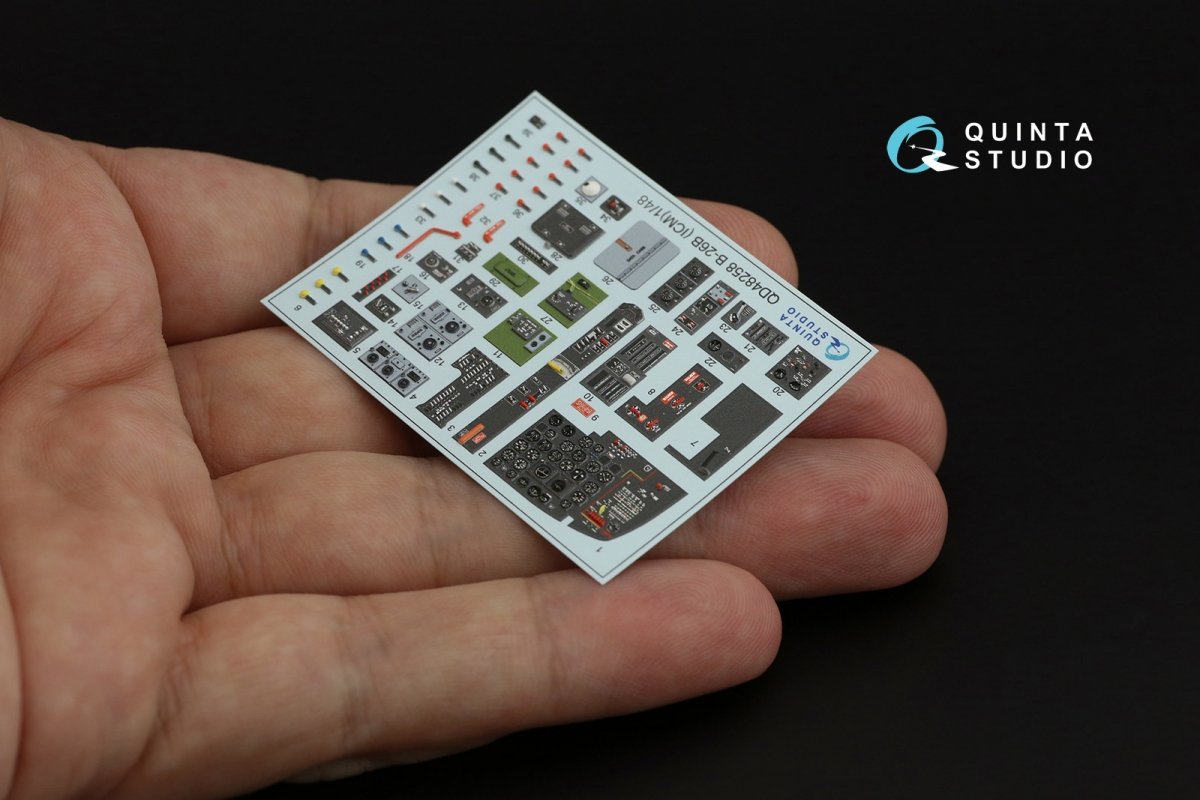 Quinta Studio QD48258 A(B)-26B 3D-Printed &amp;amp; coloured Interior on decal paper (ICM) 1/48 – zdjęcie 5