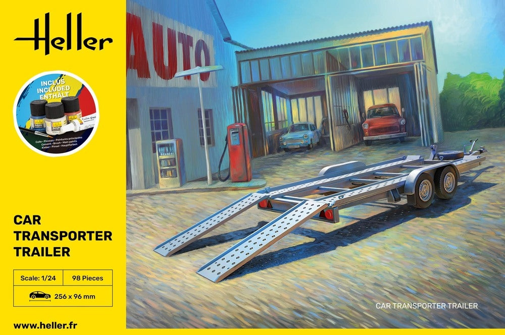 Heller 56774 Car Transport Trailer - Starter Kit 1/24 – zdjęcie 3
