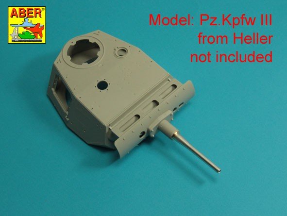 Aber 16 L-21 German barrel 50mm KwK 38L/42 forPz.Kpfw.IIIAusf.G,H,J (early) / Lufa 50mm KwK 38L/42 do czołgu Panzer III G,H,J wczesny 1/16 – zdjęcie 5