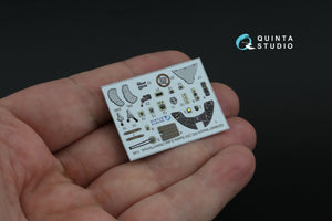 Quinta Studio QD48467 Macchi MC.200 Saetta (Late) 3D-Printed coloured Interior on decal paper (Italeri/Tamiya) 1/48 – zdjęcie 6