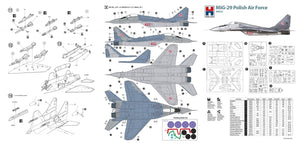 Hobby 2000 48023 MiG-29 Polish Air Force (ACADEMY + CARTOGRAF + MASK) 1/48 – image 2