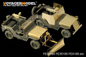 Voyager Model PEA185 WWII U.S. Jeep Willys MB snow plow w/ tyre chains (For TAMIYA /ITALIAN) 1/35 – zdjęcie 2