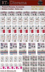 RT-Diorama 35896 Printed Accessories: Iraqi Newspapers 1/35