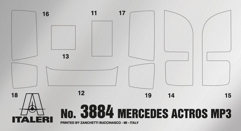Italeri 3884 Mercedes-Benz Actros MP3 1/24 – zdjęcie 12