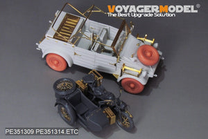 Voyager Model PE351314 WWII German Kubelwagen Type 82 Africa Troop Version Upgrade Set For MENG VS-015 1/35 – immagine 13