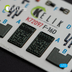 KELIK K72097 F-16D interior 3D decals for Revell kit 1/72 – image 5