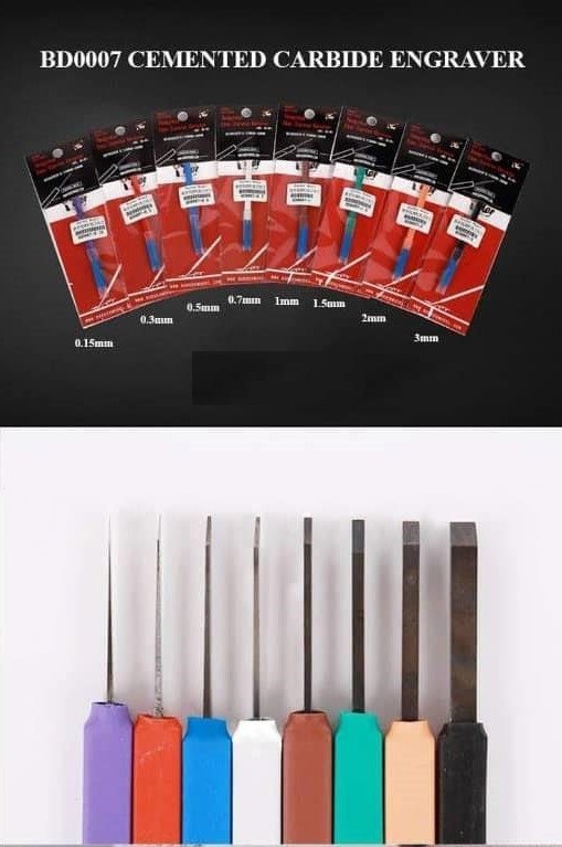 Border Model BD0007-0,3 Cemented Carbide Engraver - 0,3mm