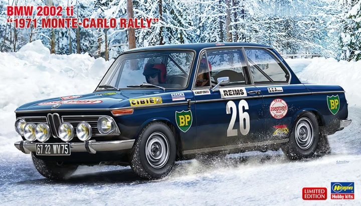 Hasegawa 20540 BMW 2002 ti &amp;quot;1971 Monte-Carlo Rally&amp;quot; 1/24