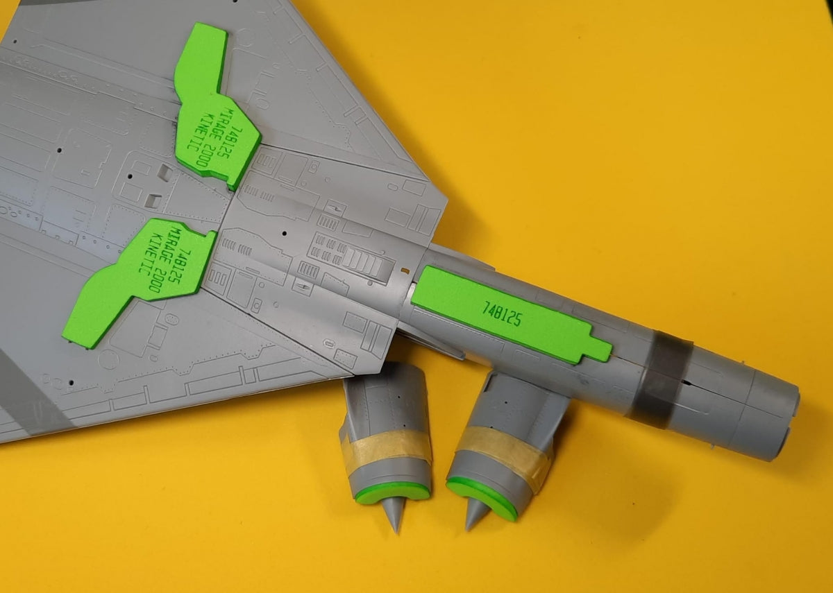 Omask 748125 Mirage 2000 wheel bay foam plugs (for Kinetic) 1/48