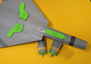Omask 748125 Mirage 2000 wheel bay foam plugs (for Kinetic) 1/48