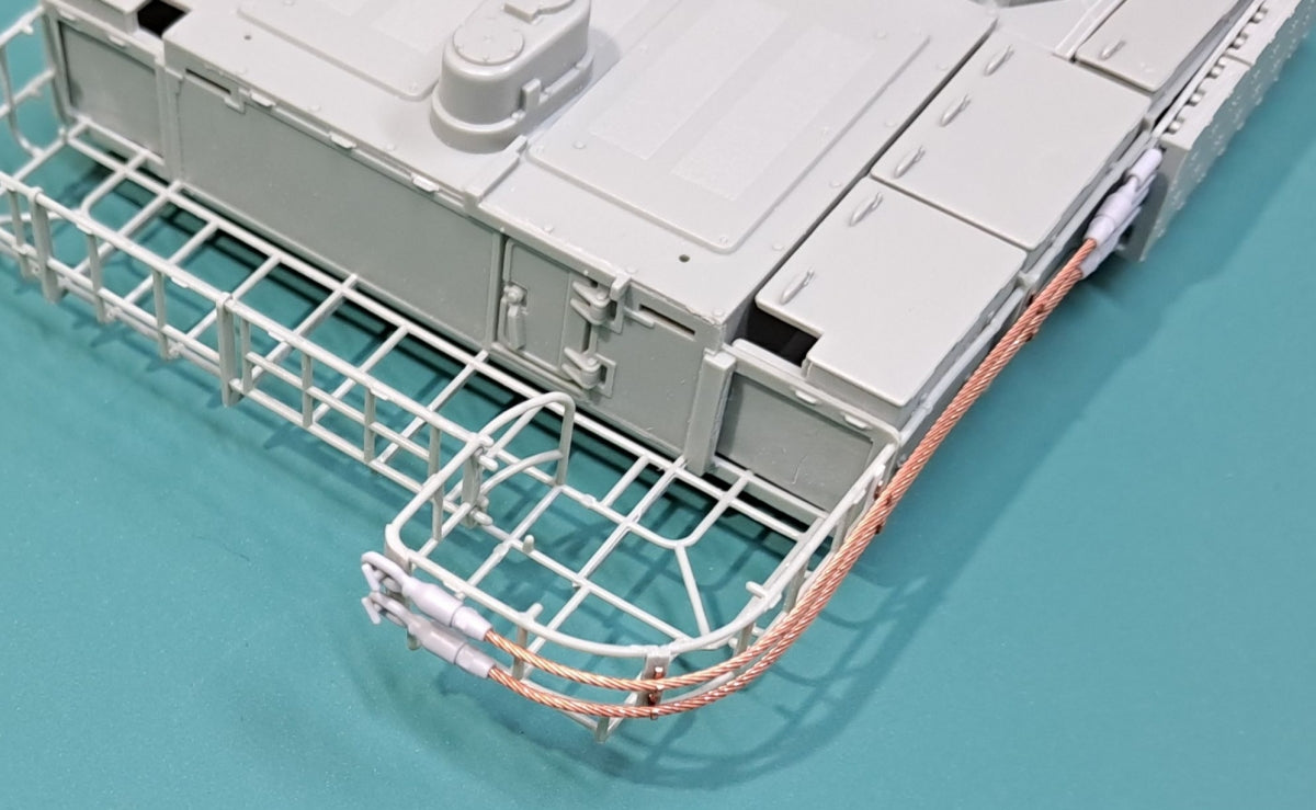 Eureka XXL ER-3575 K2 Black Panther MBT Towing Cables &amp;amp; Holders (Academy) 1/35 – zdjęcie 8