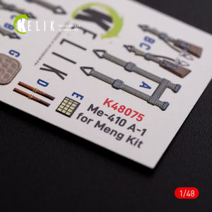 KELIK K48075 Messerschmitt Me-410 A1 interior 3D decals for Meng Model kit 1/48 – zdjęcie 9