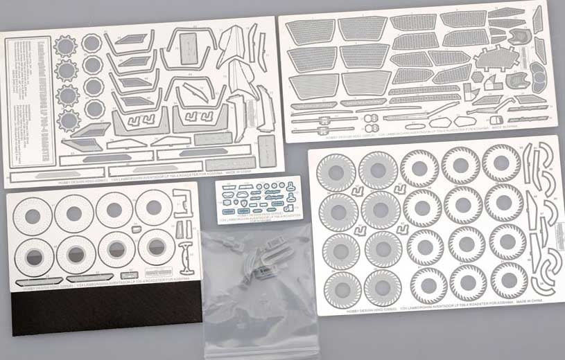 Hobby Design HD02-0295 Lamborghini Aventador LP700-4 Roadster Detail Set for Aoshima 1/24 – zdjęcie 2