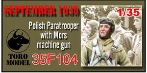 ToRo Model 35F104 Wrzesień 1939 - Polski Spadochroniarz z PM Mors / September 1939 - Polish Paratrooper with Mors machine gun 1/35 – zdjęcie 2