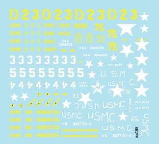 Star Decals 35-C1267 USMC M26 and M26A1 Pershing 1/35 – zdjęcie 3