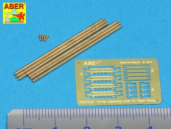 Aber R-32 Barrel cleaning rods for King Tiger 1/35 – zdjęcie 2