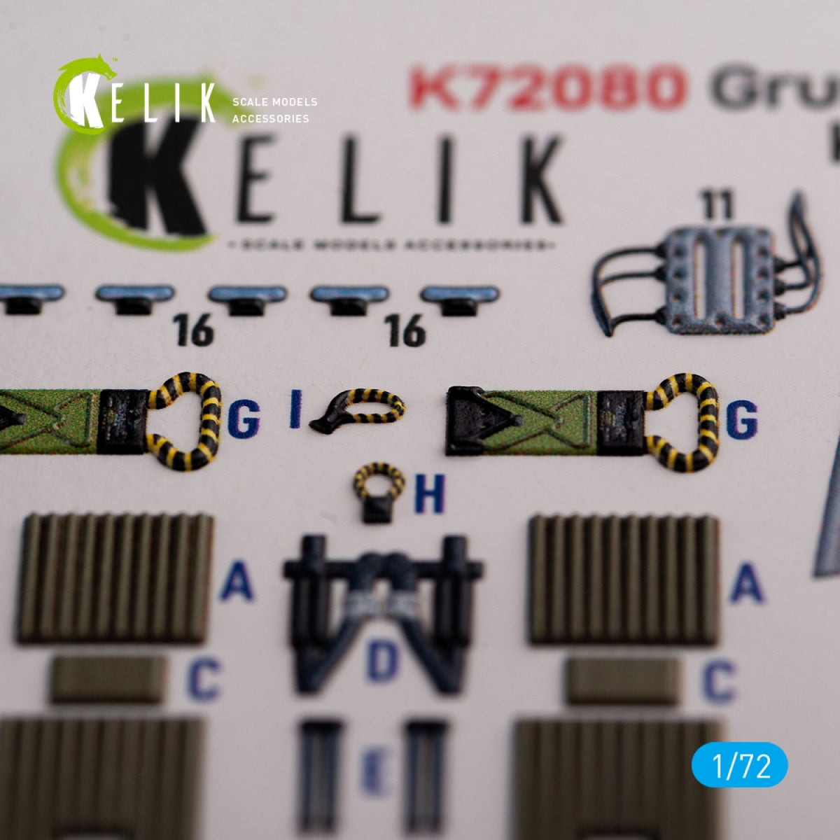 KELIK K72080 Grumman A-6A Knight Rider interior 3D decals for Fujimi kit 1/72 – zdjęcie 5