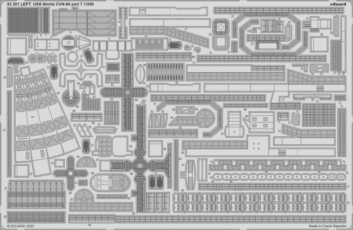 Eduard BIG5370 USS Nimitz CVN-68 PART II TRUMPETER 1/350 – zdjęcie 4