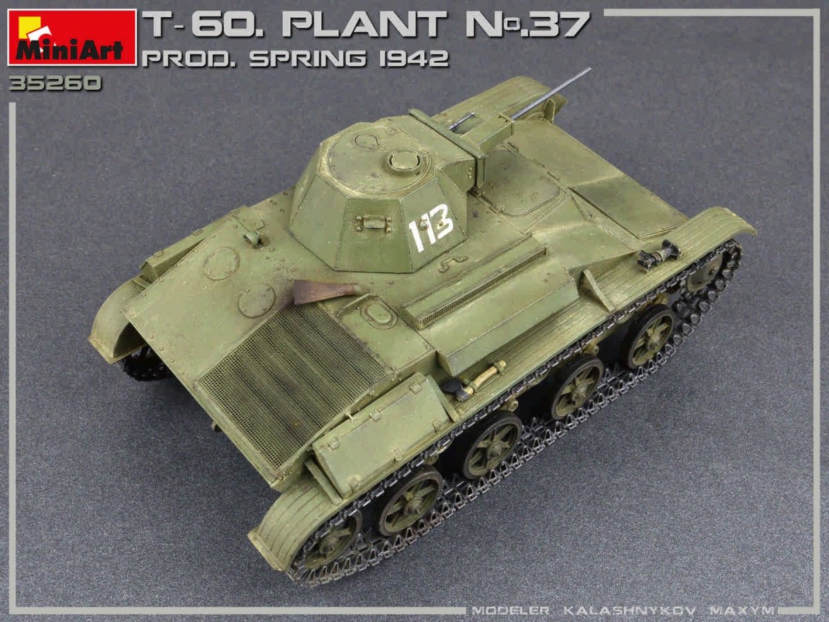 MiniArt 35260 T-60 PLANT N.37, SVERDLOVSK PROD. SPRING 1942. INTERIOR KIT 1/35 – zdjęcie 5