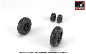 Armory Models AW48503 JAS-39 Gripen wheels w/ weighted tires, early 1/48 – image 2