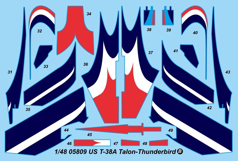 Trumpeter 05809 US T-38A Talon - Thunderbird 1/48 – zdjęcie 7