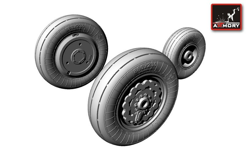 Armory Models AW48008 Sukhoj Su-17/-22 wheels 1/48 – zdjęcie 2