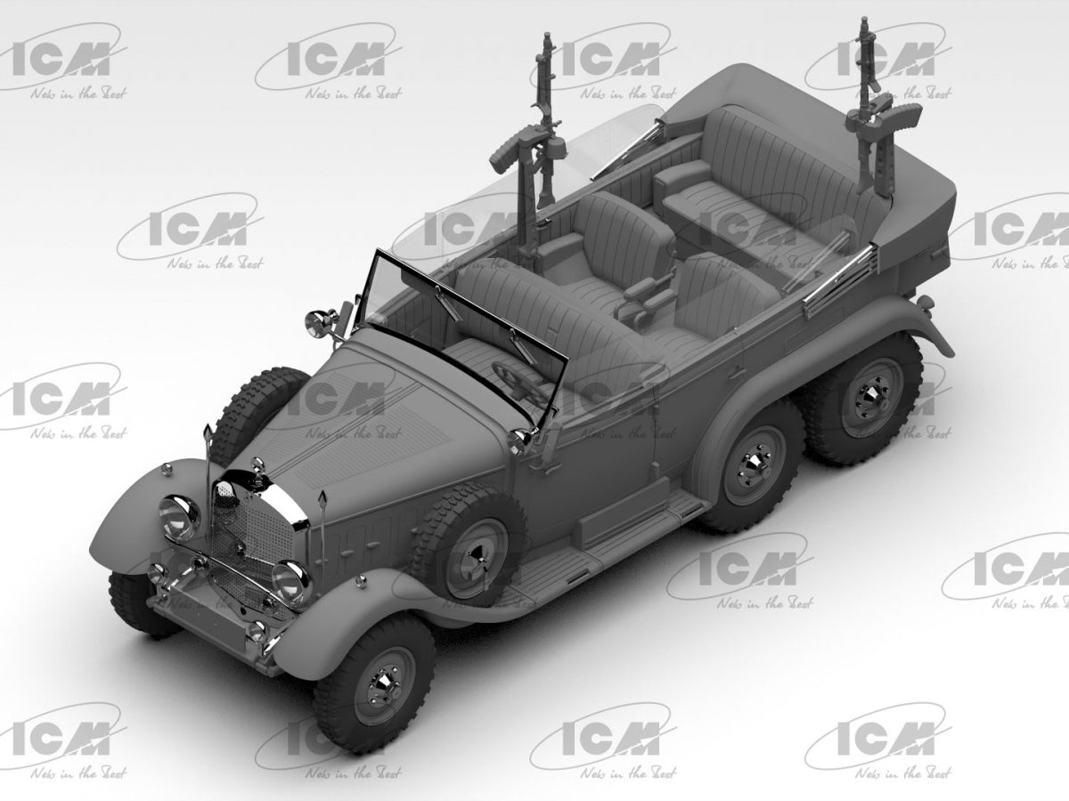 ICM 24024 Type G4 with MG 34 and German Staff Personnel 1/24 – image 3