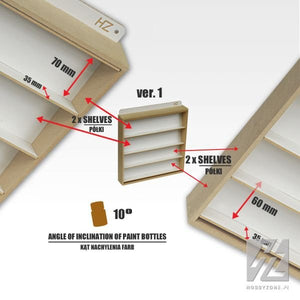 Hobby Zone HZ-s3b Wieszak na farby ver.1 (36mm - średnica butelki) – zdjęcie 4