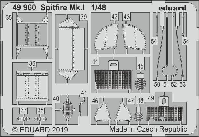 Eduard 49960 Spitfire Mk. I 1/48 TAMIYA – zdjęcie 2