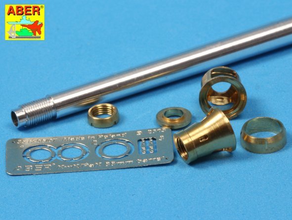 Aber 35L-076n 88mm KwK36/L56 barrel for German Tank Tiger I, Ausf. E - with early muzzle brake 1/35 – zdjęcie 3