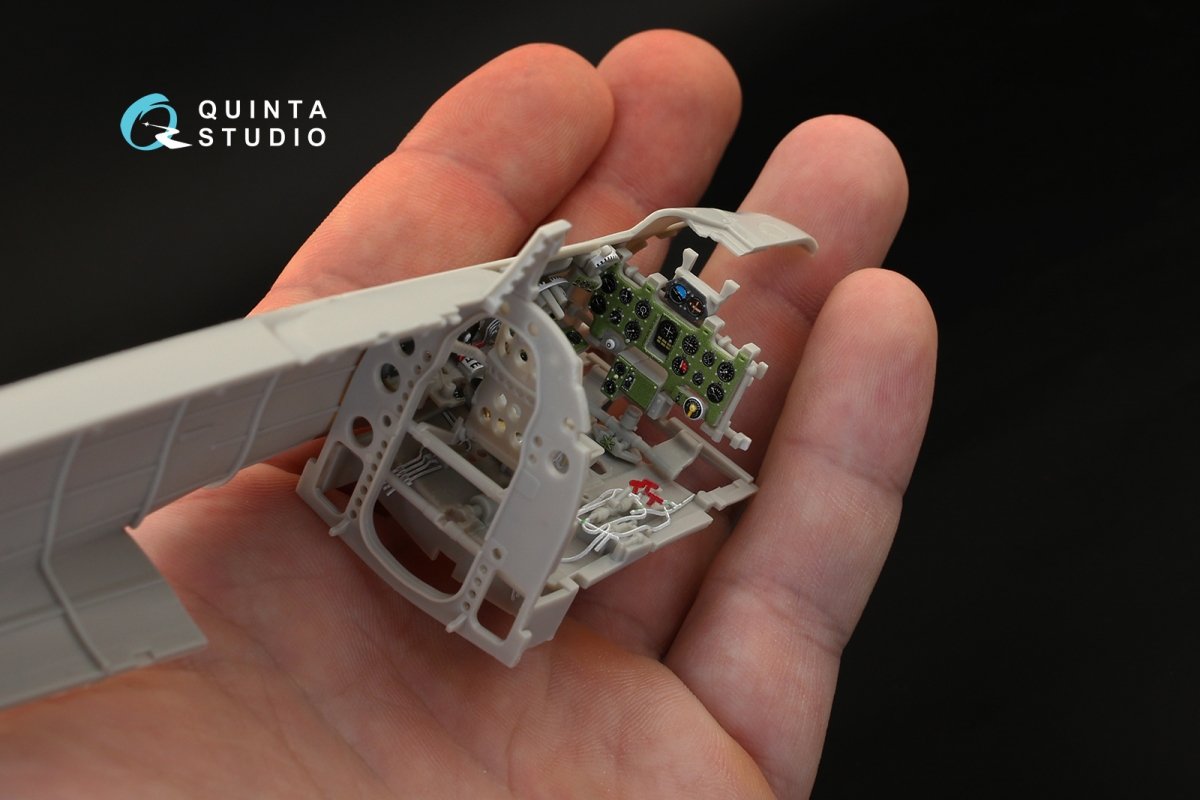 Quinta Studio QD32027 A6M5 (Nakajima prod.) 3D-Printed &amp;amp; colored Interior on decal paper (for Tamiya kit) 1/32 – image 5