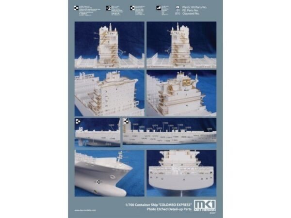 MK1 Design MS-70013 COLOMBO EXPRESS DETAIL-UP PART 1/700 – zdjęcie 6