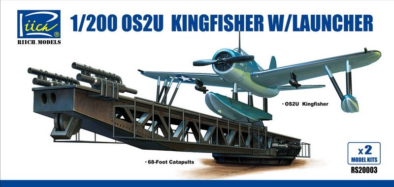 Riich Models RS20003 OS2U-3 Kingfisher w/Launcher (x2) 1/200