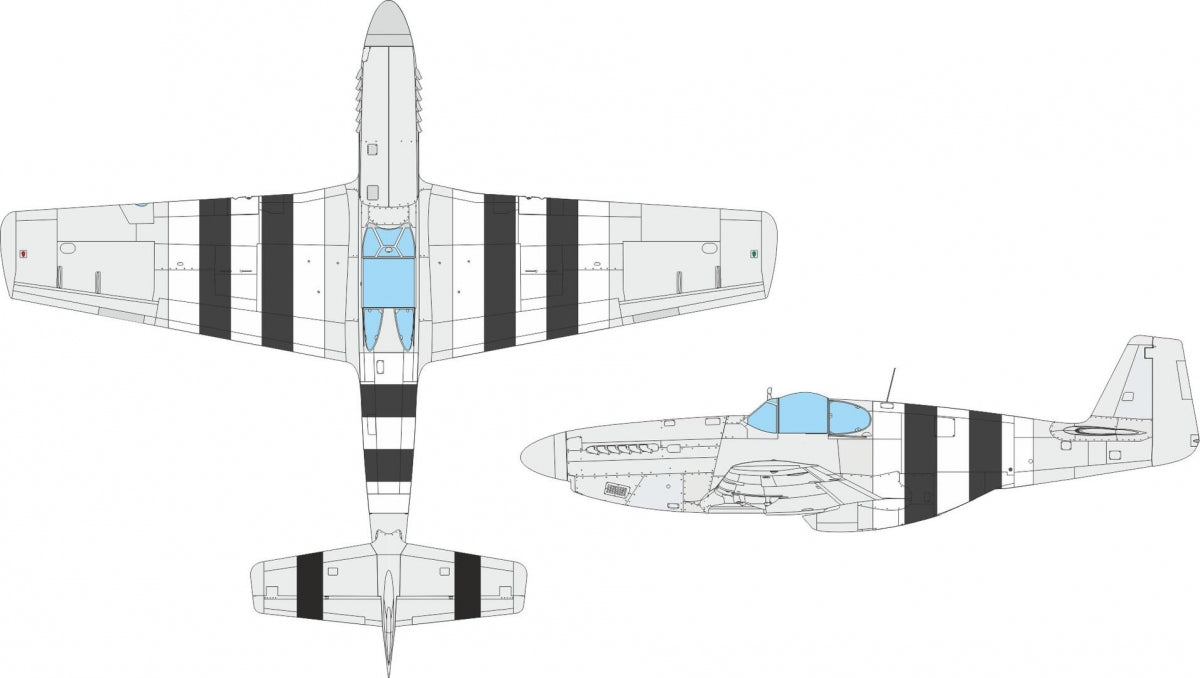 Bandes de débarquement Eduard EX1119 P-51B/C EDUARD 1/48