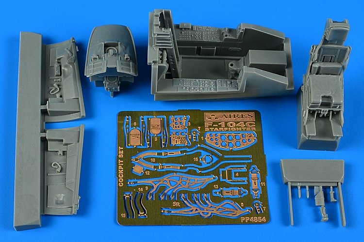 Aires 4854 F-104C Starfighter cockpit set 1/48 Hasegawa