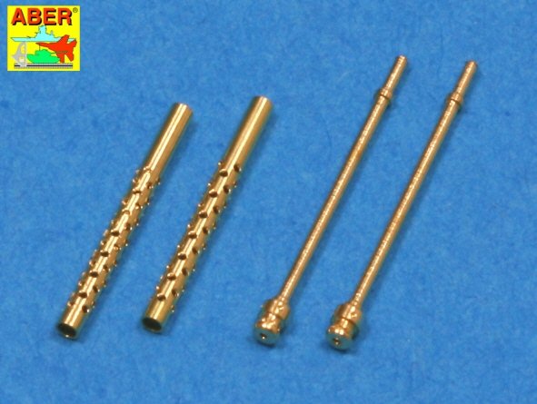 Aber A48 012 Jeu de 2 canons pour mitrailleuses d'avion japonaises Type 97 de 7,7 mm (1/48)