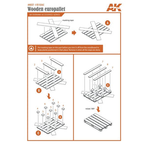 AK Interactive AK8227 LASER CUT WOODEN EUROPALLET (5 UNITS) – zdjęcie 4